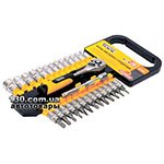 Набір торцових головок MasterTool 78-1428 PROFI CrV 1/4" — 28 предметів