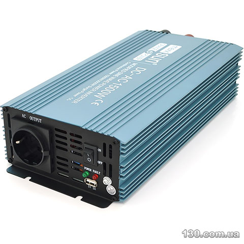 Автомобільний перетворювач напруги (інвертор) Mexxsun MXS-1500 12V/220V, 1500W з модифікованою синусоїдою, 2xShuko, клемні дроти, Q6