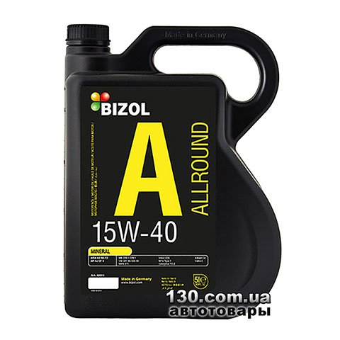 Bizol Allround 15W-40 — mineral motor oil — 5 l