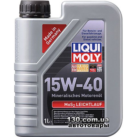 Моторное масло минеральное Liqui Moly MOS2 Leichtlauf 15W-40 — 1 л