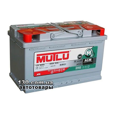 Car battery Mutlu AGM.L4.80.080.A 80AH EU right “+”