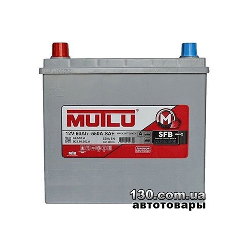 Car battery Mutlu D23.60.052.D 12 V 60AH ASIA left “+”