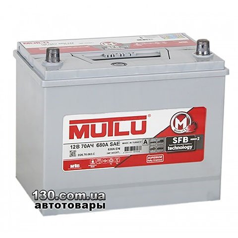 Car battery Mutlu D26.70.063.D 12 V 70AH ASIA left “+”