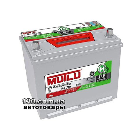 Car battery Mutlu EFB.D26.72.076.C 72AH EU right “+”