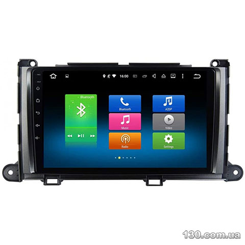 TORSSEN F9116 — штатна магнітола на Android, з Wi-Fi, Bluetooth, GPS-навігацією для Toyota Sienna 2009-2014