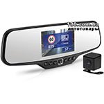 Зеркало с видеорегистратором Neoline G-Tech X27 накладное с двумя камерами, дисплеем и GPS