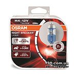 Automotive halogen bulb OSRAM H4 (64193NBL-HCB) Night Breaker Laser