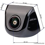 Front-rearview universal camera Phantom HD-37