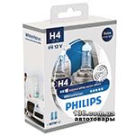 Автомобільна галогенова лампа Philips 12342WHVSM WhiteVision H4