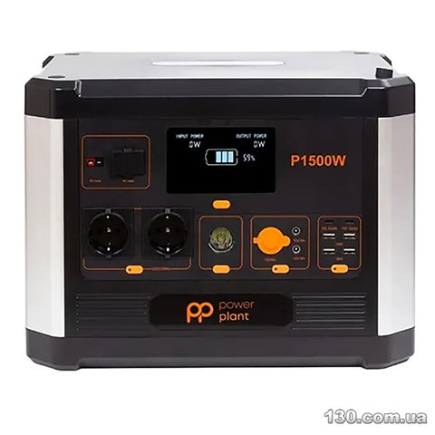 PowerPlant P1500W 1536Wh, 426667mAh, 1500W — Портативна зарядна станція (PB930739)