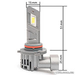 Светодиодные автолампы (комплект) Prime-X MINI 2 9005 (5000K)