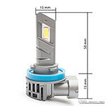 Светодиодные автолампы (комплект) Prime-X MINI 2 H11 (5000K)