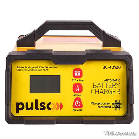 Імпульсний зарядний пристрій Pulso BC-40120 12 / 24 В, 10 А для автомобільного акумулятора