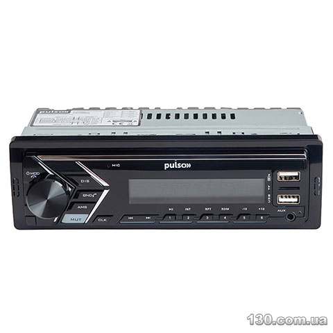 Медіа-ресівер Pulso P110111 RGB, USB, FM, RCA, LCD-дисплей, 4x50 Вт, керування через Bluetooth