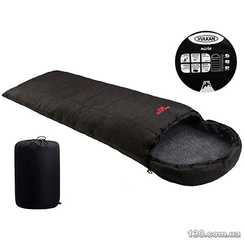Спальный мешок Ranger Vulkan Micro (VU1216MH) меланж черный