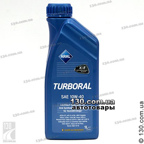 Aral Turboral SAE 10W-40 — моторне мастило напівсинтетичне — 1 л для вантажних автомобілів