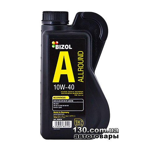 Моторное масло полусинтетическое Bizol Allround 10W-40 — 1 л