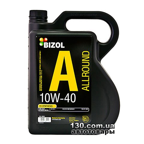 Моторне мастило напівсинтетичне Bizol Allround 10W-40 — 5 л