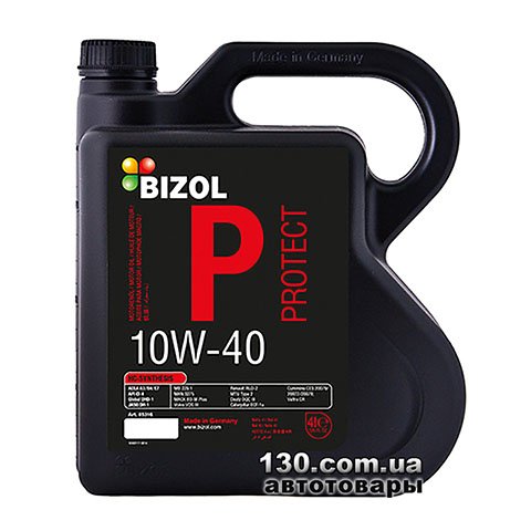 Моторне мастило напівсинтетичне Bizol Protect 10W-40 — 4 л
