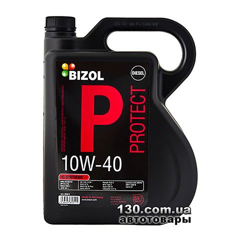 Моторне мастило напівсинтетичне Bizol Protect 10W-40 — 5 л