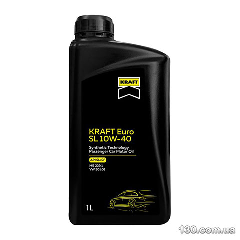 Моторное масло полусинтетическое Kraft Euro SL 10W-40 1 л