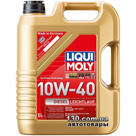 Моторное масло полусинтетическое Liqui Moly Diesel Leichtlauf 10W-40 5 — л