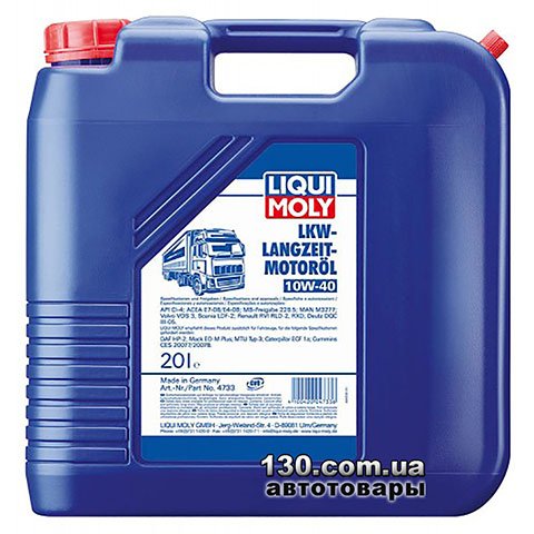 Liqui Moly LKW-Langzeit-Motoroil 10W-40 — semi-synthetic motor oil — 20 l