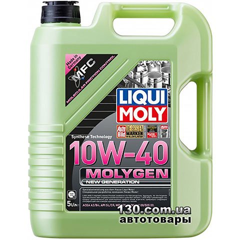 Liqui Moly Molygen New Generation 10W-40 — моторне мастило напівсинтетичне — 5 л