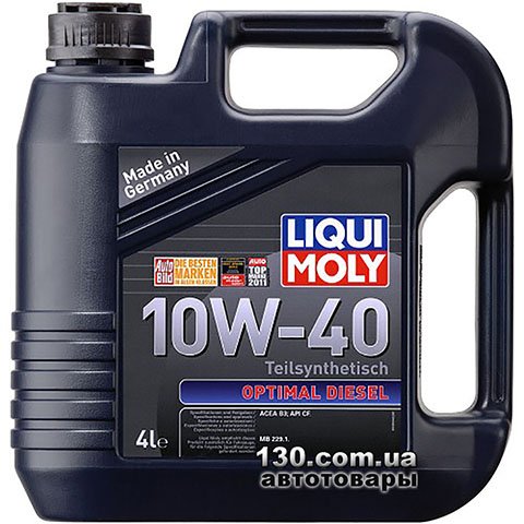 Моторное масло полусинтетическое Liqui Moly Optimal Diesel 10W-40 — 4 л