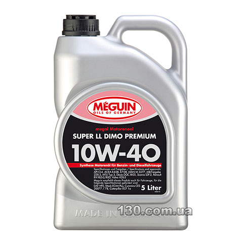 Моторное масло полусинтетическое Meguin Super Leichtlauf Dimo Premium SAE 10W-40 — 5 л