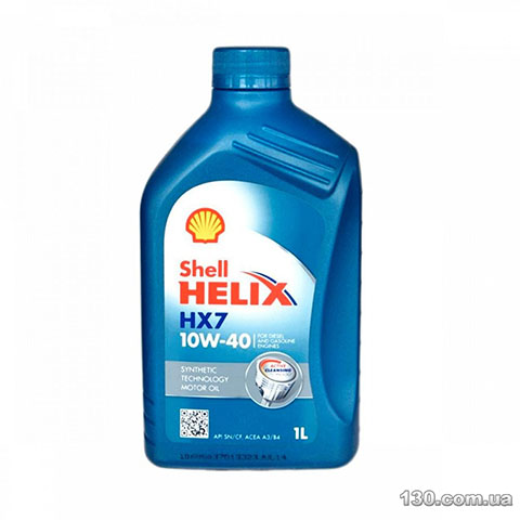 Моторное масло полусинтетическое Shell Helix HX7 10W-40 — 1 л