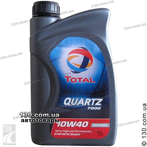 Total Quartz D. 7000 10W-40 — semi-synthetic motor oil — 1 L for cars