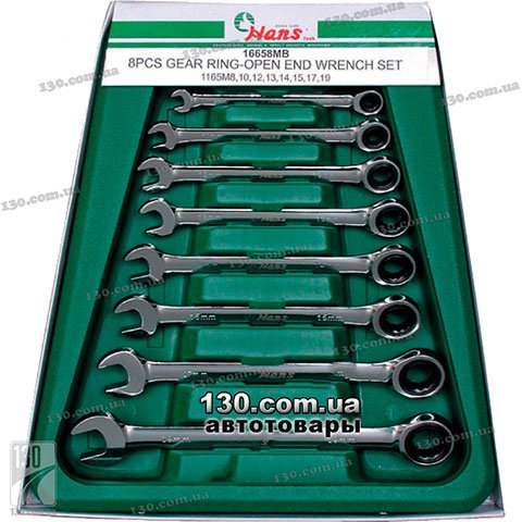Hans 16658MB — set of ratchet wrench