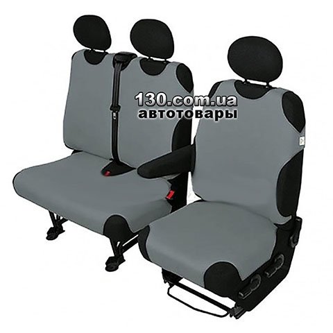 Kegel DV “2+1” — shirt car seat covers for front seats (for van) color gray
