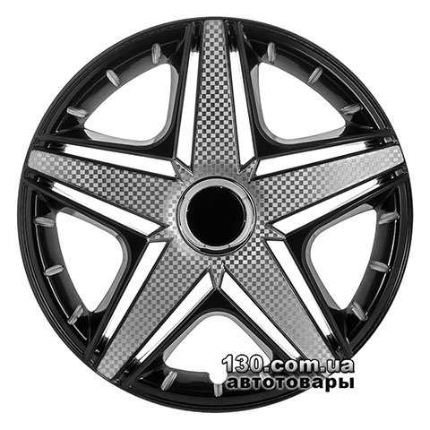 Wheel covers Star NHL Super Black PRO Chrom Carbon 16