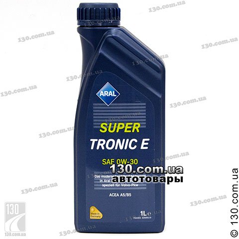 Моторное масло синтетическое Aral SuperTronic E SAE 0W-30 — 1 л для легковых автомобилей