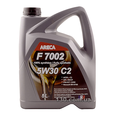 Areca F7002 5W-30 C2 — моторное масло синтетическое — 5 л
