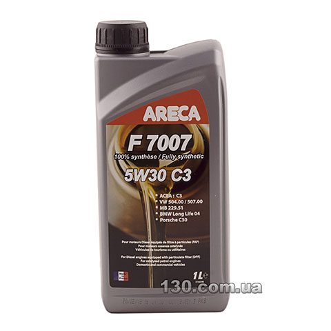Моторное масло синтетическое Areca F7007 5W-30 C3 504/507 — 1 л