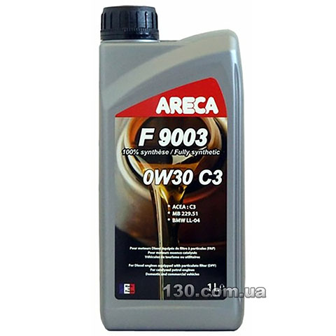 Моторное масло синтетическое Areca F9003 0W30 C3 — 1 л