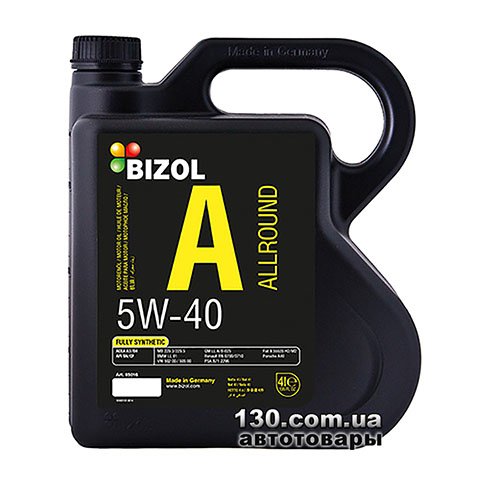 Моторное масло синтетическое Bizol Allround 5W-40 — 4 л