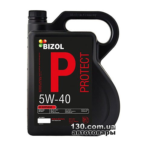 Моторное масло синтетическое Bizol Protect 5W-40 — 5 л