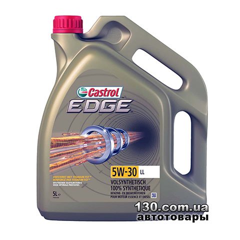 Моторное масло синтетическое Castrol Edge 5W-30 LL — 5 л