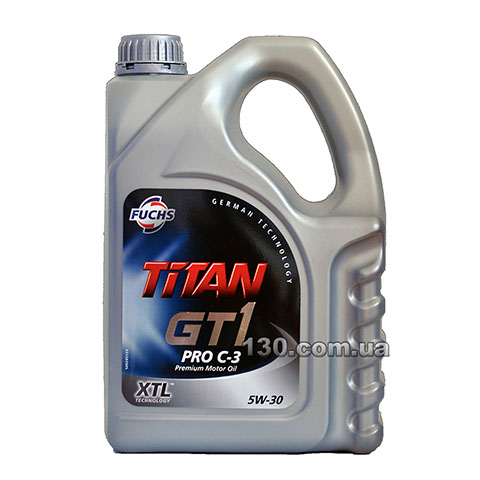 Моторное масло синтетическое Fuchs Titan GT1 PRO C-3 5W-30 — 4 л