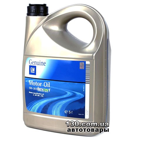 Моторное масло синтетическое General Motors Motor Oil Dexos1 5W-30 — 5 л