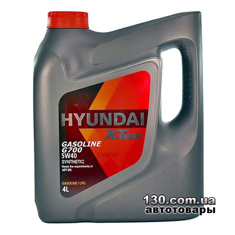 Моторное масло синтетическое Hyundai XTeer Gasoline G700 5W-40 — 4 л