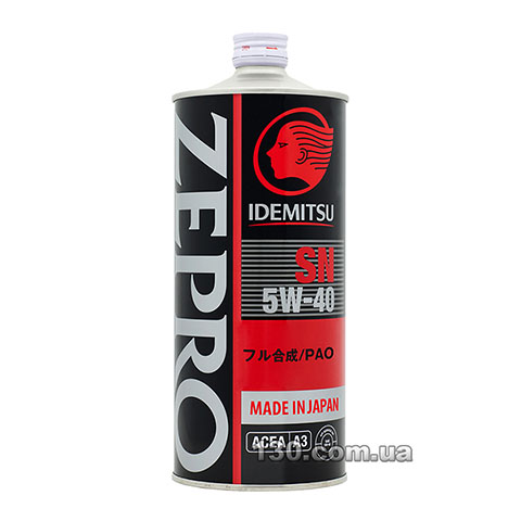 Synthetic motor oil Idemitsu Zepro Racing SAE 5W-40 — 1 l