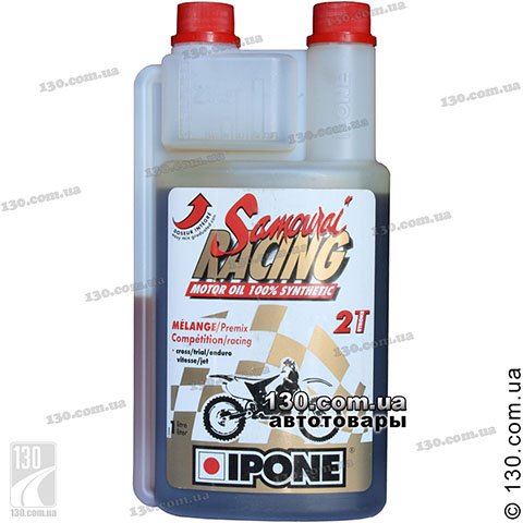 Моторное масло синтетическое Ipone Samoural Racing — 1 л для 2-тактных мотоциклов