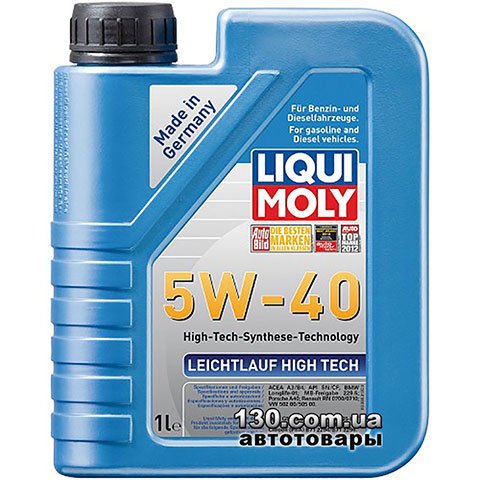 Моторное масло синтетическое Liqui Moly Leichtlauf High Tech 5W-40 — 1 л