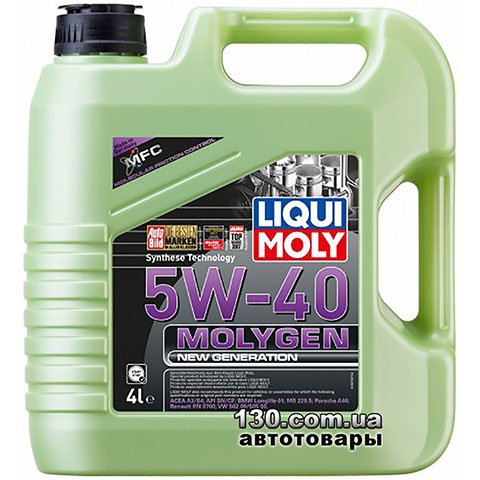 Liqui Moly Molygen New Generation 5W-40 — synthetic motor oil — 4 l
