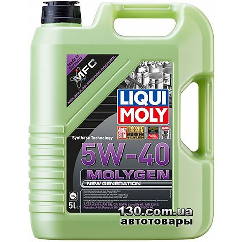 Моторное масло синтетическое Liqui Moly Molygen New Generation 5W-40 — 5 л